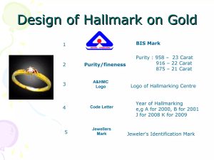BIS hallmark on gold jewellery